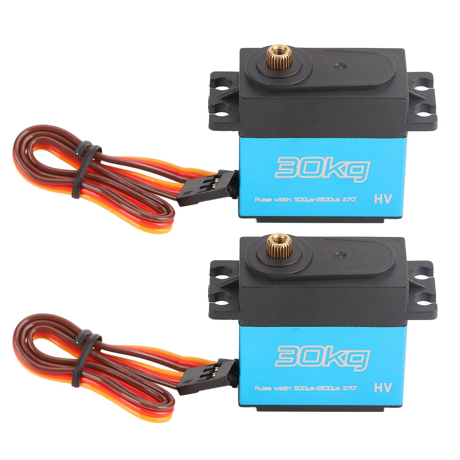 

2 комплекти 30 кг рульова машинка з алюмінієвого сплаву 270 градусів зубчастий сервопривід з 25T металевим сервоприводом для 18