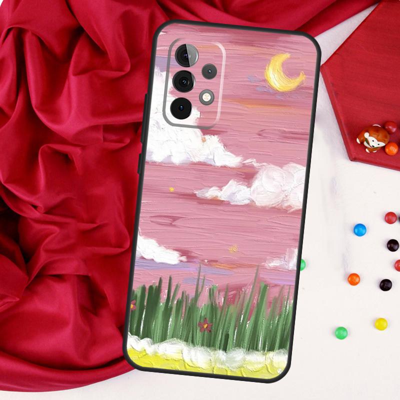 Korean Sunset Scenery For Samsung Galaxy A26 A05 A06 A16 A54 A34 A14 A22 A32 A52 A55 A35 A15 A53 A13 A56 A36 Case