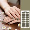 3PCS Solid Color No-Bake Gel Nail Stickers, Easy Application, Long-Lasting