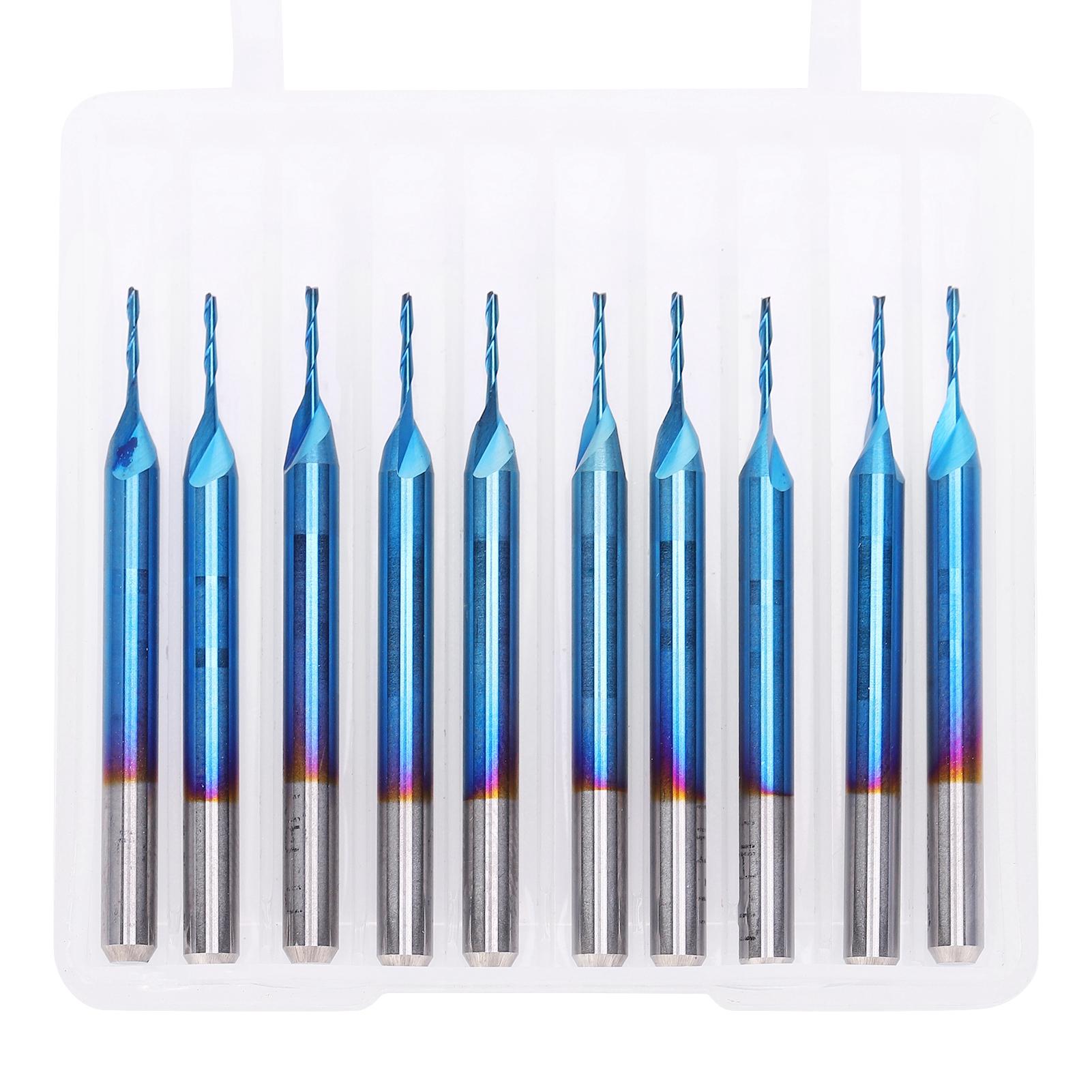 

10pcs 2.5 x 12mm Spiral Router Bit End Mill Wood Working Milling Cutter Router Bit