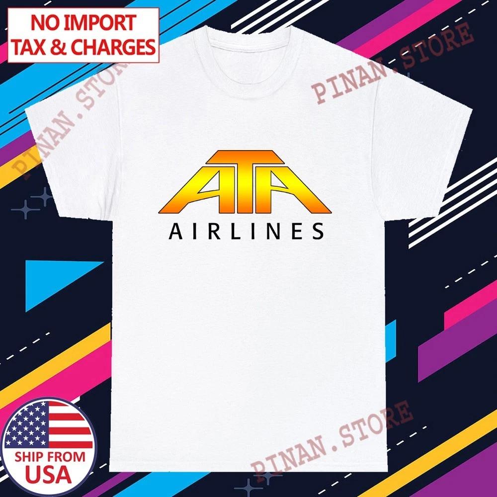 American Trans Air ATA Men s White Size S-5XL 3XL