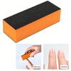 2 stuks/partij Nail Art Buffer 3-zijdige spons Polijstschuurvijlen Blok Nageltips Manicure Pedicure