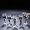 6pcs+1pcs Glass Wine Cup Set Household Wine Dispenser Gift Wine Glass Set Spirits Cup Shot Glass 10ml Transparent Cup Drinkware