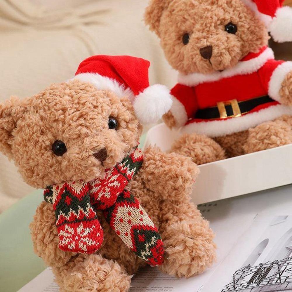 Hat Scarf Bear Kawaii Plush Toys Dress Up Bear Stuffed Doll  Party Supplies
