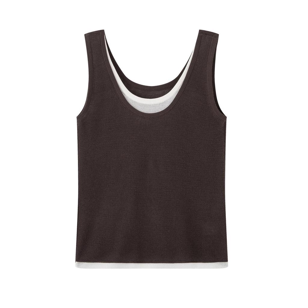Spring 2026 Women's U-Neck Knit Camisole Tank Top