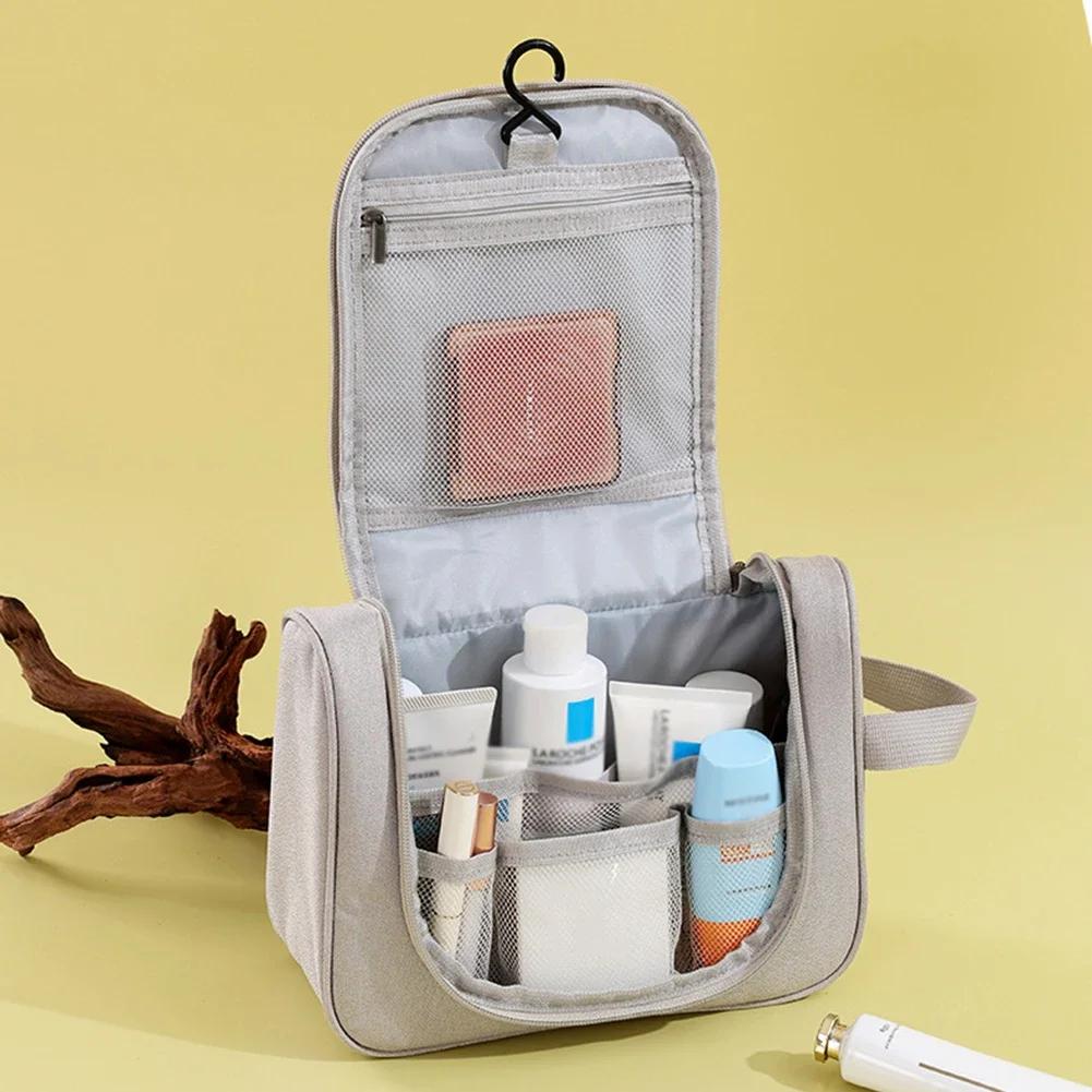 Travel Wash Bag Women Makeup Bags Toiletries Organizer with Hanging Hook Foldable Waterproof Cosmetic Bag Home Makeup Bag