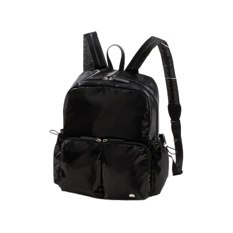 

[Rubaga Jerry] backpack metallic drawstring pocket rucksack ladies B006803 Black(10)