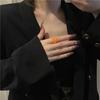 Metal Finger Ring Drip Glazed Finger Buckle Temperament Jewelry Accessories  Gift