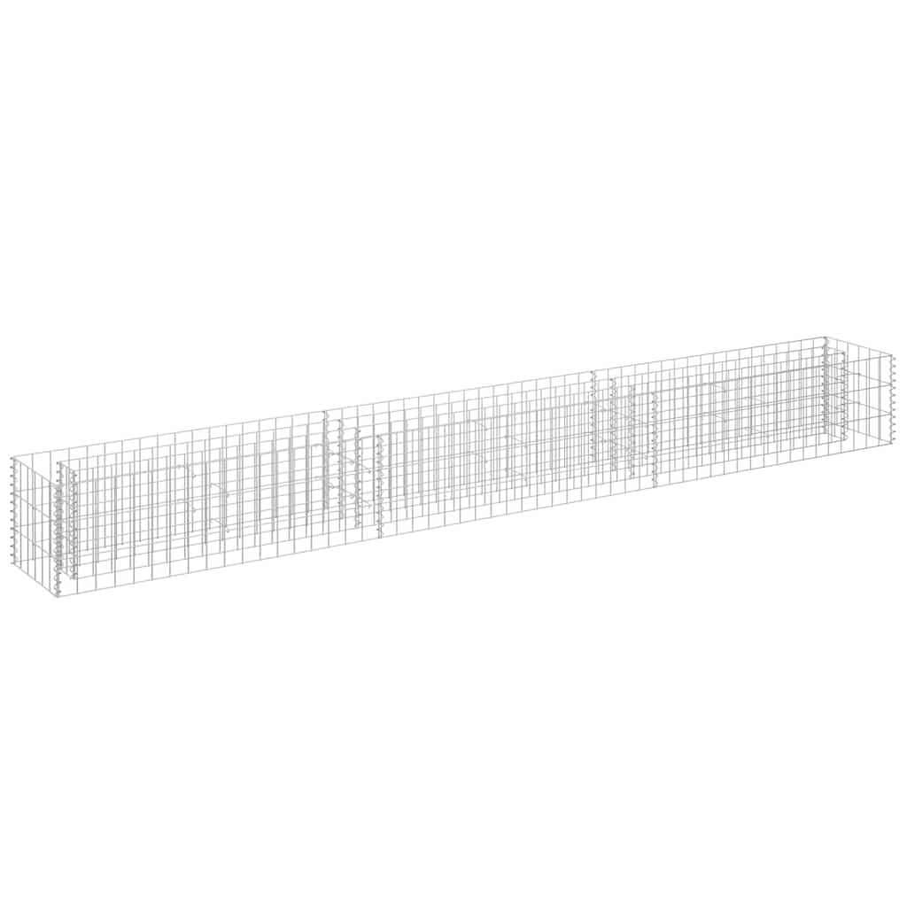 Gabion Raised Bed Galvanized Steel 270 X 30 X 30 Cm