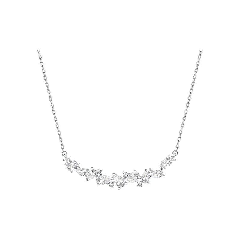 Barbie crystal necklace [ Exploding Crystal*Lucky Wisteria Flower Series] Fugitive Princess Niche Clavicle Chain, Student Party G-Ba2507423 белый