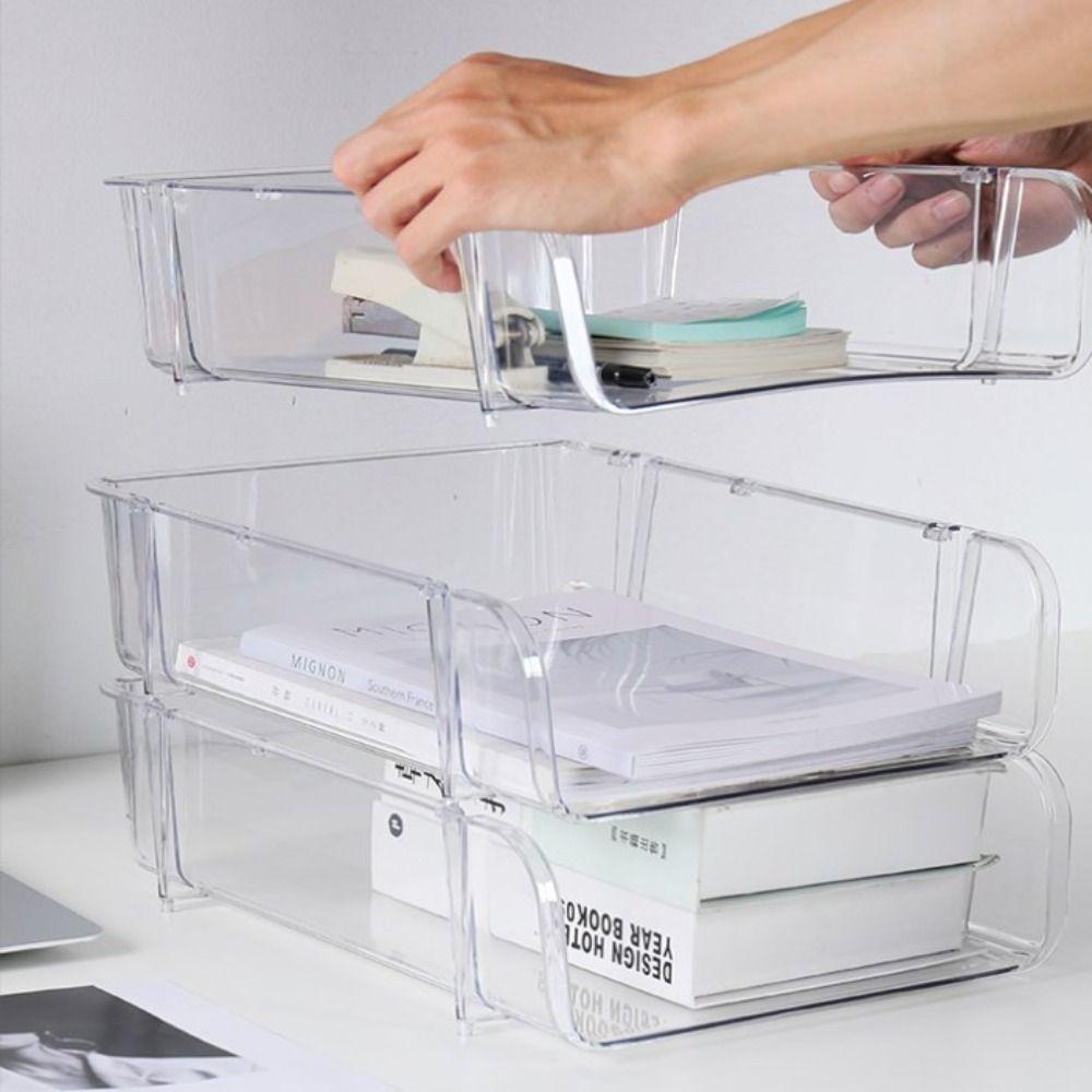 Minimalism A4 File Rack INS Style Desktop Organizer Simple File Storage Tray  Home Office