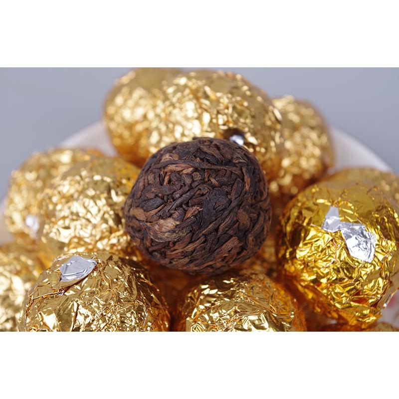 500 г Пуэр с жемчугом дракона рассыпной чай Золотой бутон с жемчугом дракона — фото 8