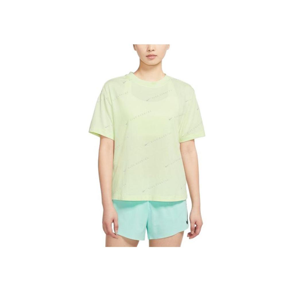 Nike Running Logo Print Crew Neck Short Sleeve T-Shirt American Vintage Women Tops DM8679-303