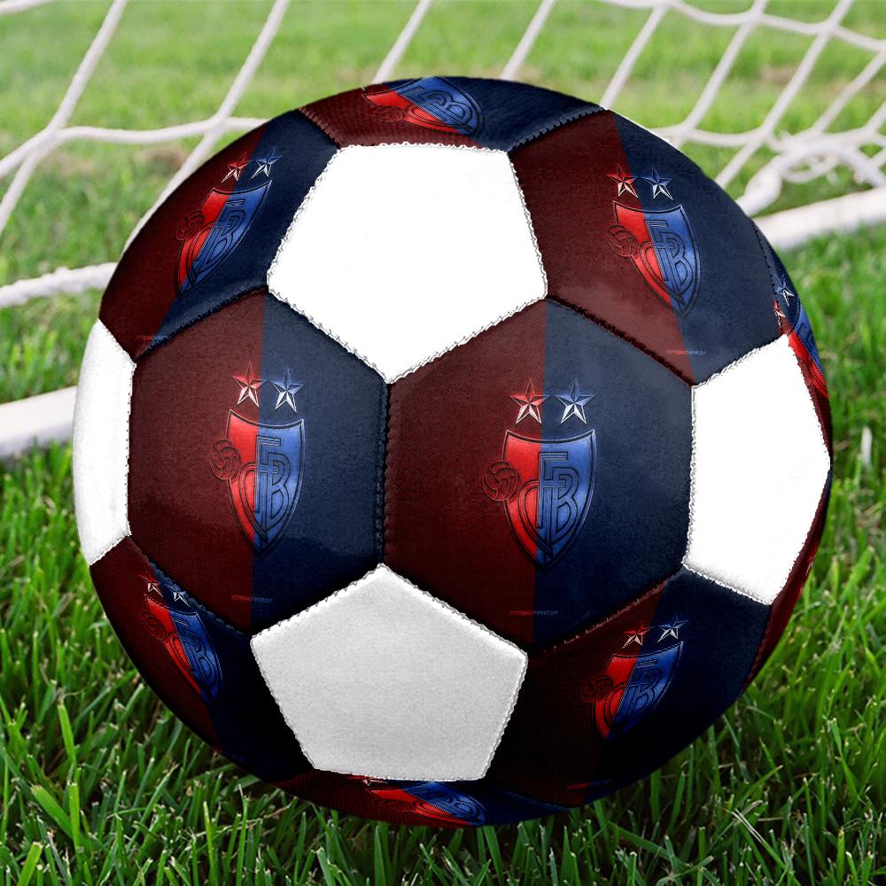 1PC FC Basel 1893 taglia 5 pallone da calcio PrahaPallone da Calcio Indoor Colorato Per Tutte le Età Cucito a Macchina PVC Pronto per la Competizione Resistente Alto Rimbalzo