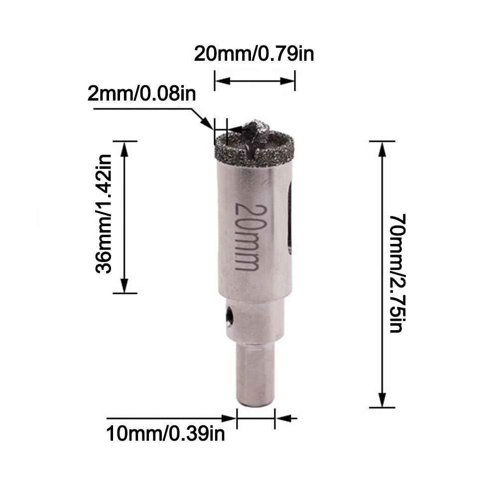 

Износостойкий инструмент для вскрытия мрамора, сверла по бетону с алмазным покрытием, прочное сверло по стеклу 20mm