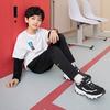 Skechers I Conik Synthetic Leather, Textile Low top Kids Lifestyle Shoes Black White Teenagers 8701645L-BKW
