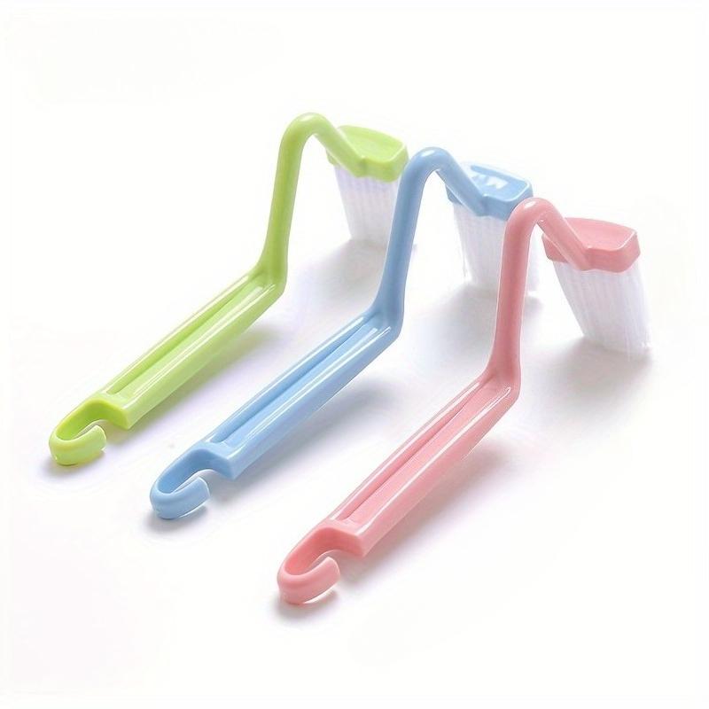 3pcs Toilet Brushes with Extended Handles V-shaped Plastic Cleaning Brushes Bathroom and Outdoor Use Bathroom Cleaning Products