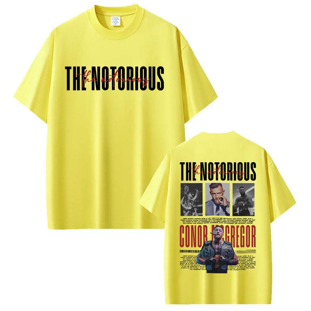 The Notorious Conor Mcgregor Vintage Graphic Tee Shirt Unisex Women Summer Tops High Quality T-shirt Fashion Gothic Classic T Shirt