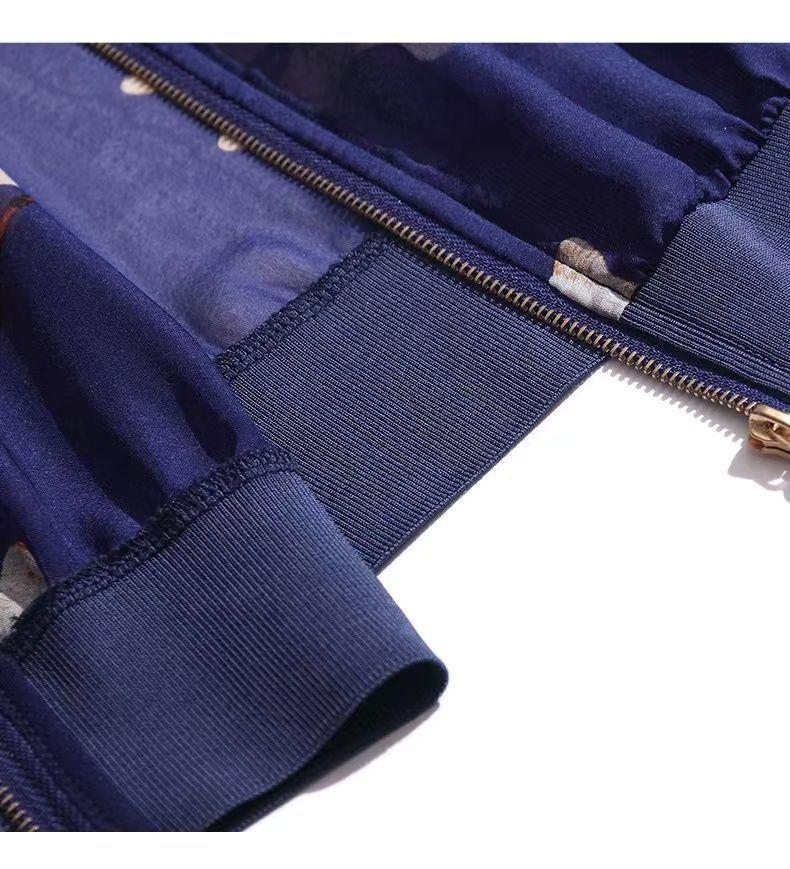 Middle-aged Women's Trendy Chiffon Cardigan: Lightweight, Long Sleeve, Sun Protection Jacket