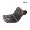 10pcs Shelf Support Studs Pegs Pins with Hole 6mm L-Shaped Clips Cabinet Furniture Partition Support Wall Mount Bracket Holder