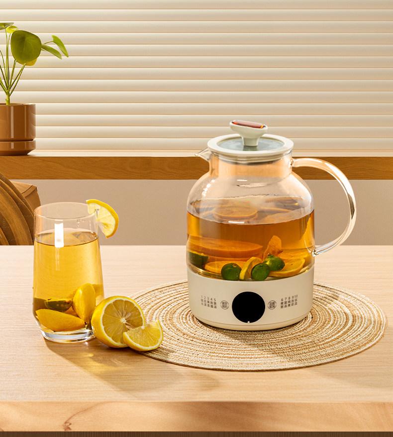 Compact Fully Automatic Smart Tea Maker Kettle with Thick Glass and Heat Preservation