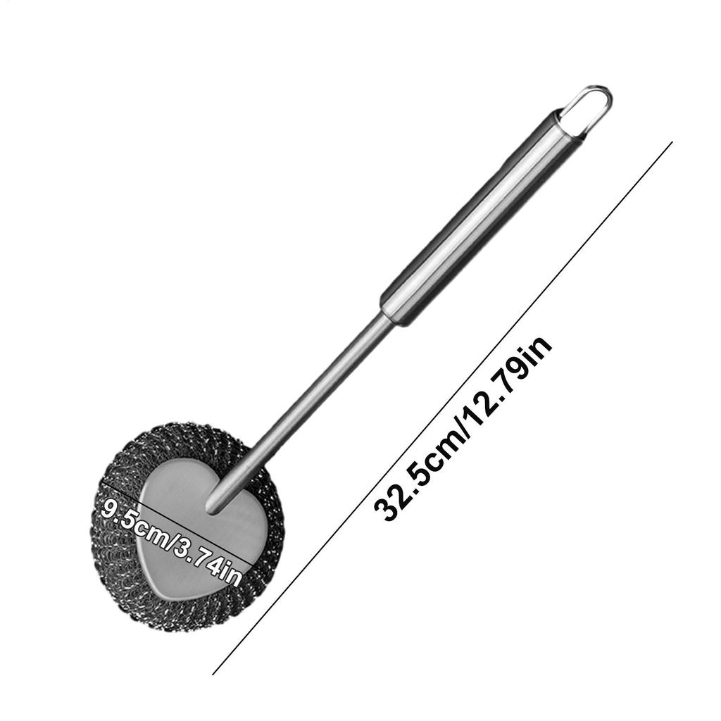 Kitchen Brushes For Dishes Long Handle Cleaning Tools Metal Pot Brushes Scrubber Tools For Pans Sink Grills Kitchenware Bowls