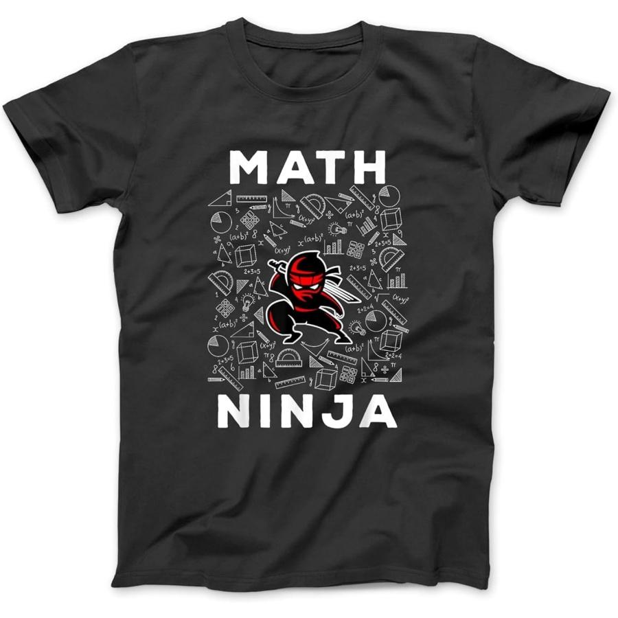 

Math Ninja for Kids & Adults Mathematics Geek Gift T-Shirt, Sweatshirt, Hoodie for Men Women Kids Made in Canada Black XXXXXL різнокольоровий