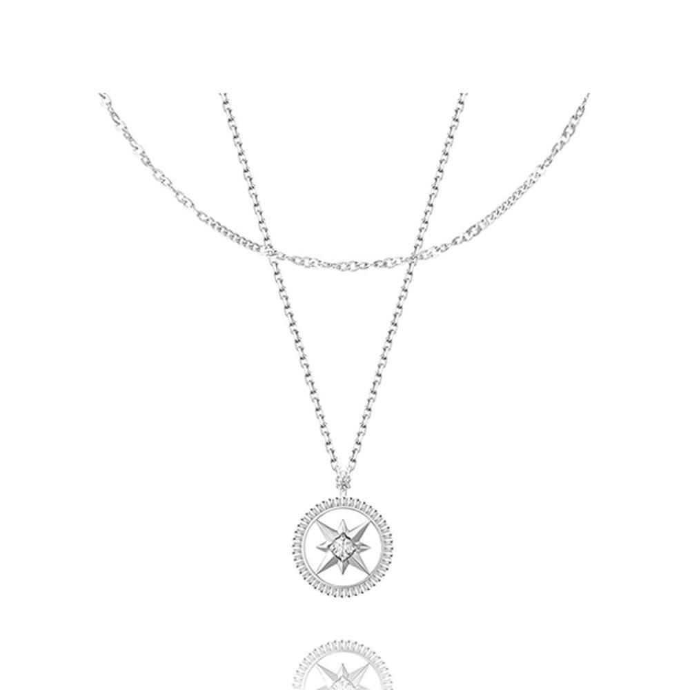 

[Stonehenge]] Polaris Silver Necklace Sa24A83P