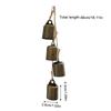 Bells Christmas Decor Decorative Bells Rustic Decor Tree Ornaments Iron Wind Chimes Home Decorations for Front Door Window Porch