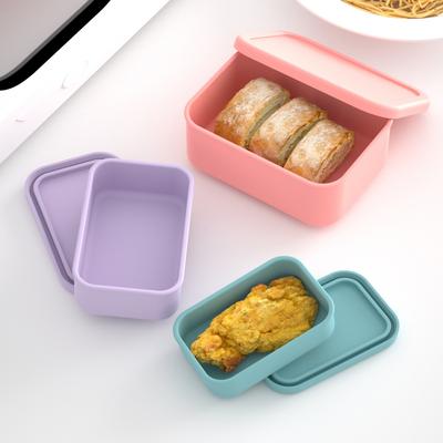 Kolorowe Silikonowe Pojemniki na Żywność - Szczelne Pojemniki na Posiłki Wielokrotnego Użytku, Układane w Stos Przenośne Pojemniki na Żywność, Wszechstronny Lunch