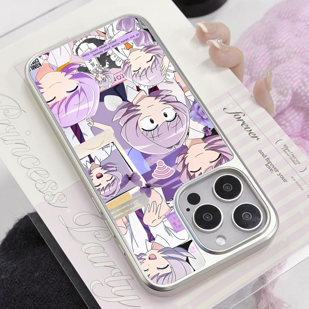 Anime Najimi Osana Mobile Phone Case for iPhone 17 16 15 14 13 12 11 Air Pro Max Plus Silver Plating Colorful Cover Luxury Cover