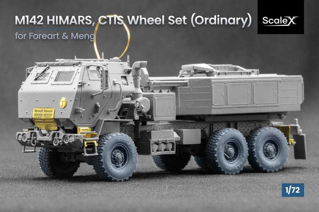 M142 Hymars CTIS Sada kol pro Monmodel Foreart Plastikové Modelářské Sady SCXWM72003 Scale-X 1/72 (6 kol) (Vojenské vozidlo)