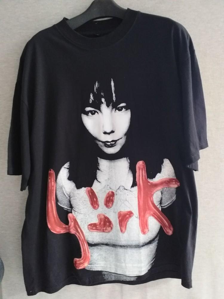 Bjork Big Face Tshirt Black Short Sleeve Unisex Tshirt Reprint S5XL  KH6737 Unisex T-Shirt XXL