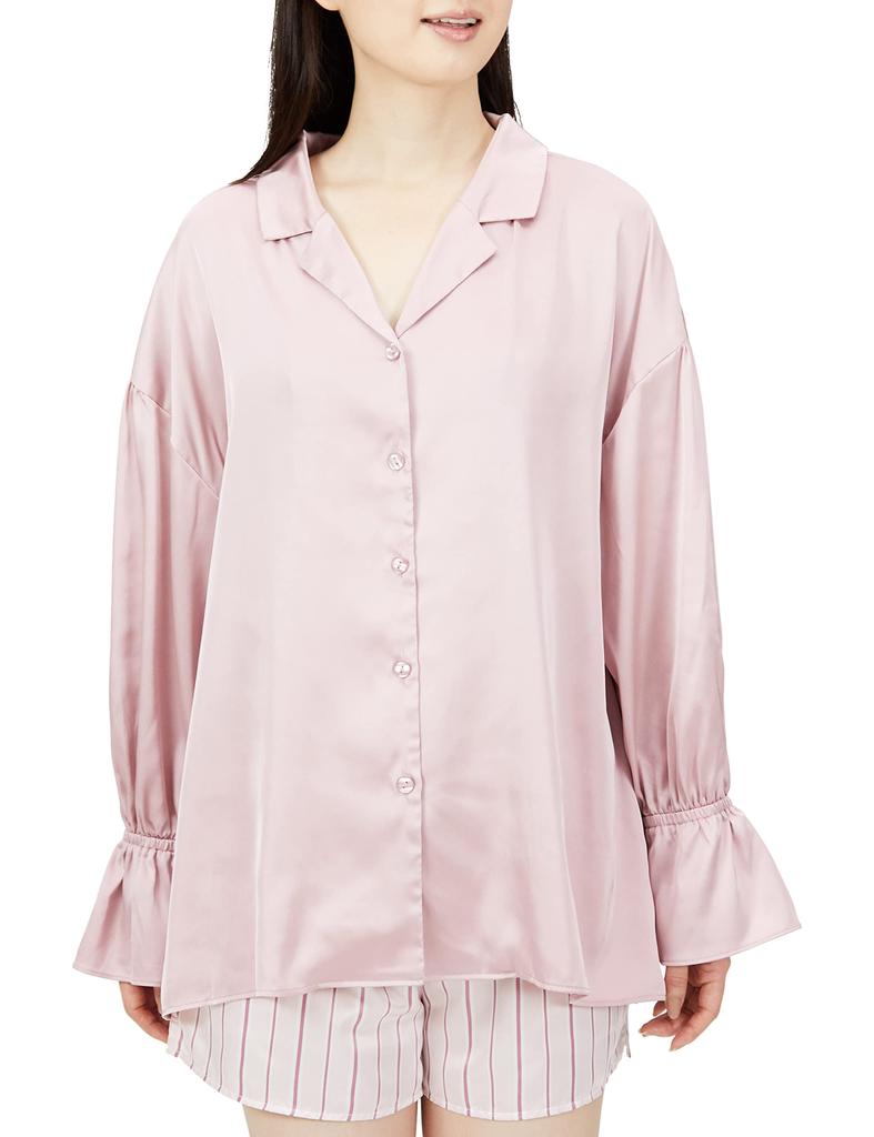 Gelato Pique Satin Shirt PWFT224213 Pink F Women's