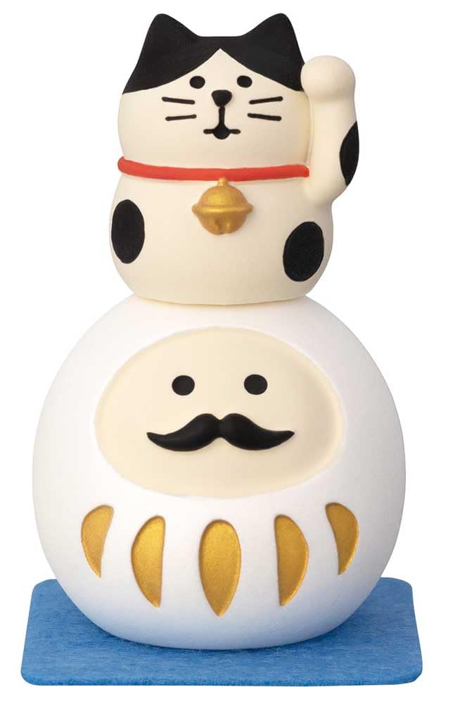 

Декор Корпорация огурец Exam Белый Кот Дарума Ш32 x Г32 x В53мм Огурец Украшение, Кукла, Прибл.. (ZCB-29787)