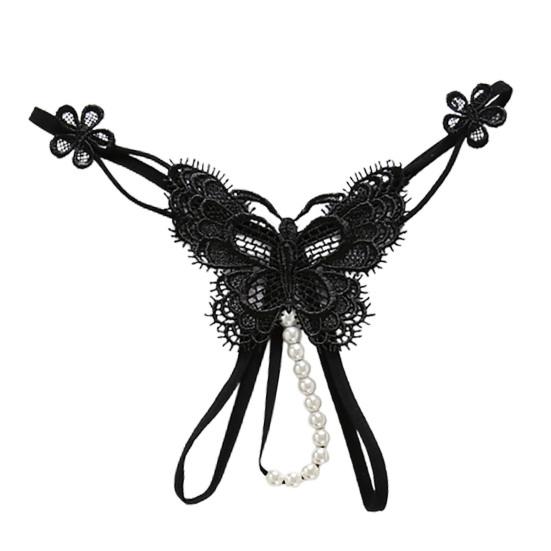 Stylová dámská tanga imitace spodního prádla svůdná perla