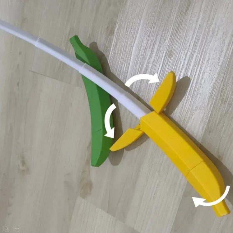 Cross-Border Banana Double-Action Telescopic Knife: 3D Printed Creative Toy Gift