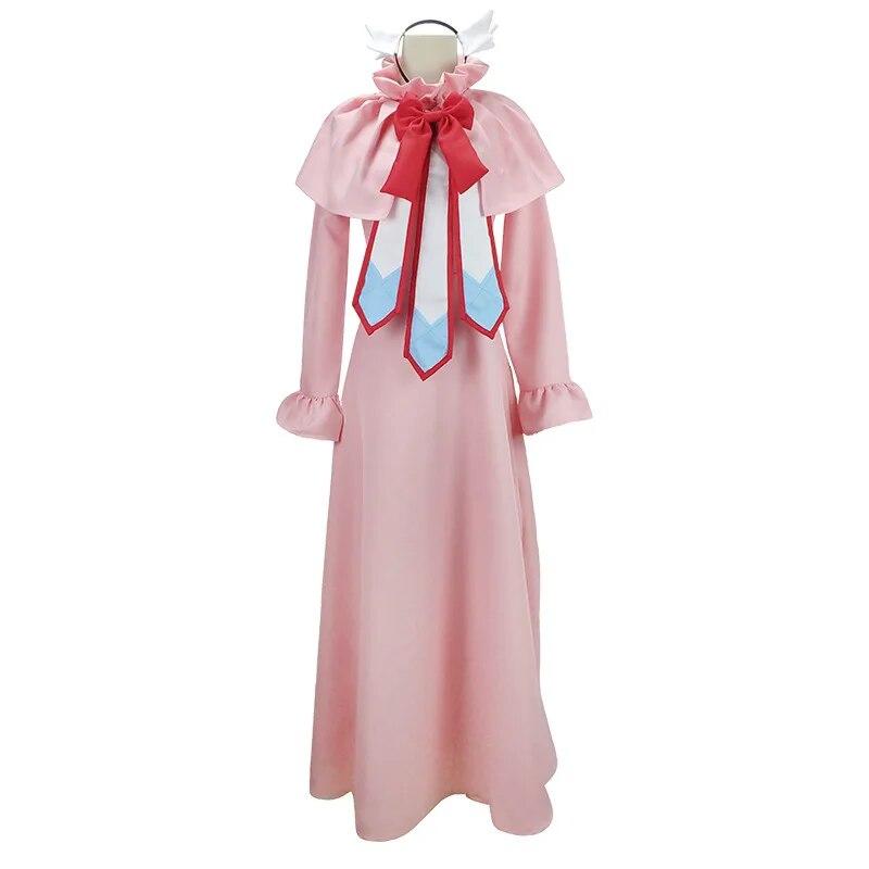 Anime Fairy Tail Cosplay Mavis Vermilion Cos Halloween Party Full Set Japanese Anime Cosplay Clothes Wigs Halloween Party Costum