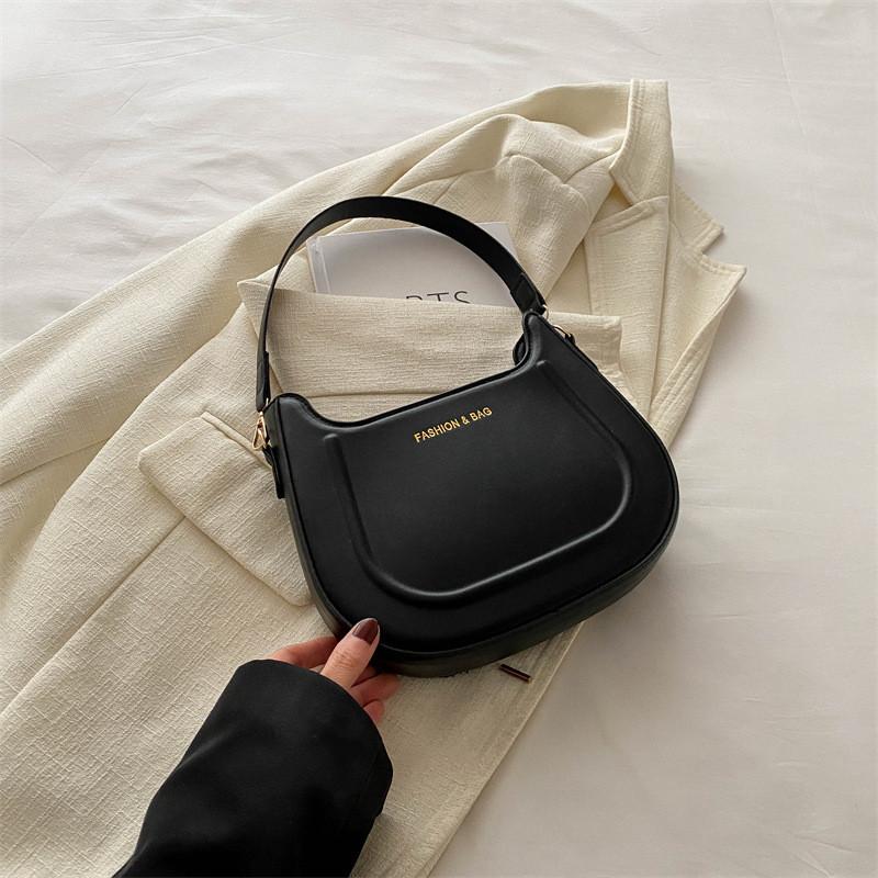 Trendy Versatile Women's Shoulder Bag Beautiful Stylish Crossbody Underarm Bag In Black White Pink And Brown Colors