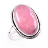 Natürlicher Rhodochrosit Edelstein Handgefertigt 925 Massivsilber Schmuck Ring S.8.5 n2W48