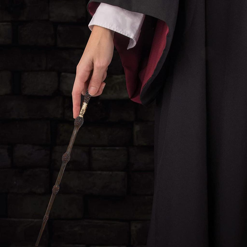 [Meccol] Dumbledore's Elder Wand Set - Costume Accessory, Magical Prop, Harry Potter Wand, Steel Core, High-Precision Engraving, Durable, Includes