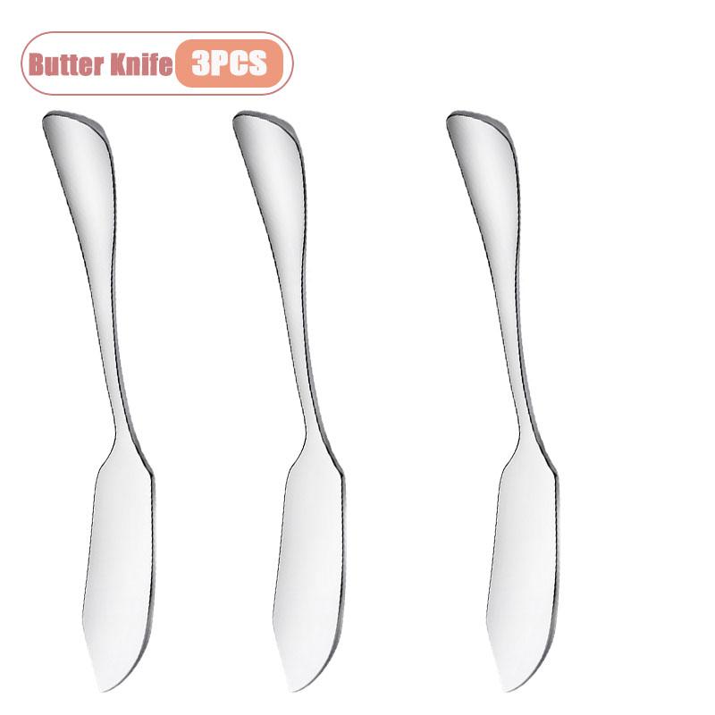 1-10PCS Stainless Steel Butter Knife Cheese and Jam Spreader for Dessert Tables and Charcuterie Boards A Kitchen Serving Utensil