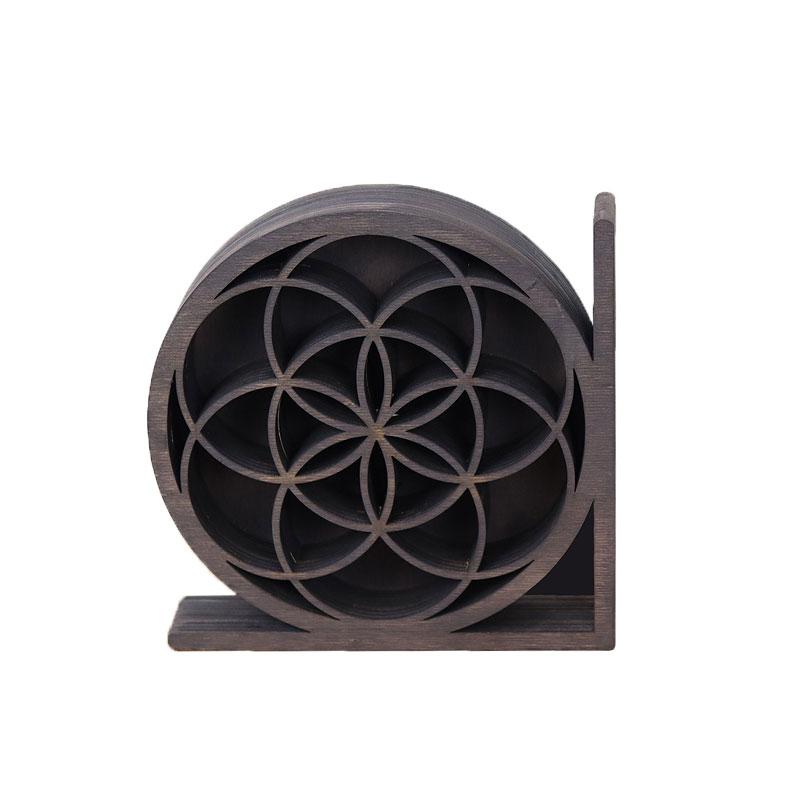 

Новое солнце и луна простая домашняя хрустальная полка для хранения вещей деревянная подвесная ремесленная декорация