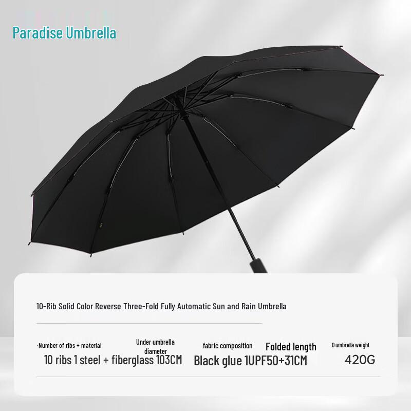 Paradise 31173E Automatic UV/Rain Folding Umbrella
