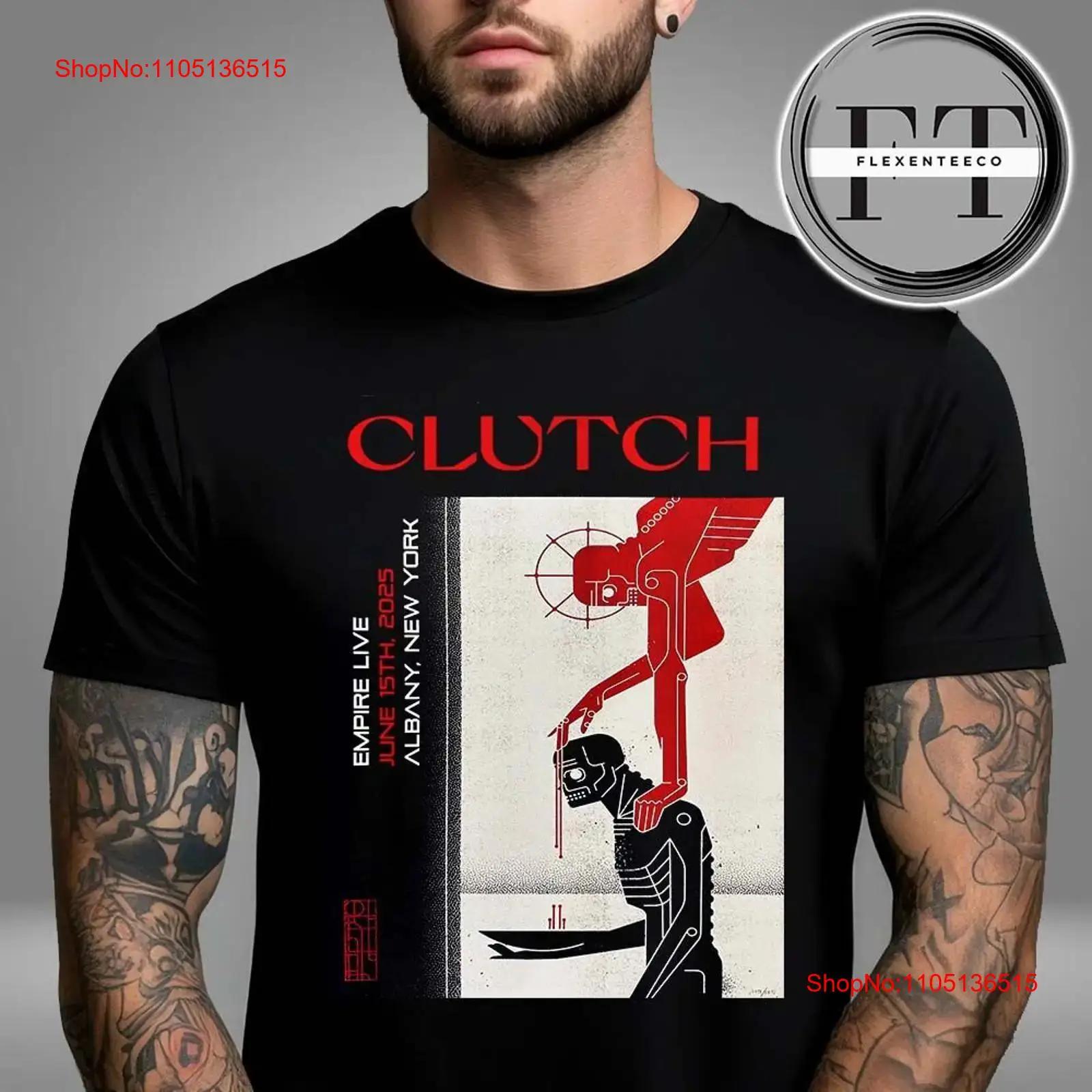 Clutch At Empi re Liv e В Олбани 15 июня 2025 г. Футболка Все размеры винтажная стираная удобный топ для повседневной носки повседневный S разноцветный