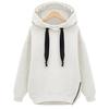 Women's Casual Loose Hooded Sweatshirt with Velvet Lining for Autumn/Winter 2024