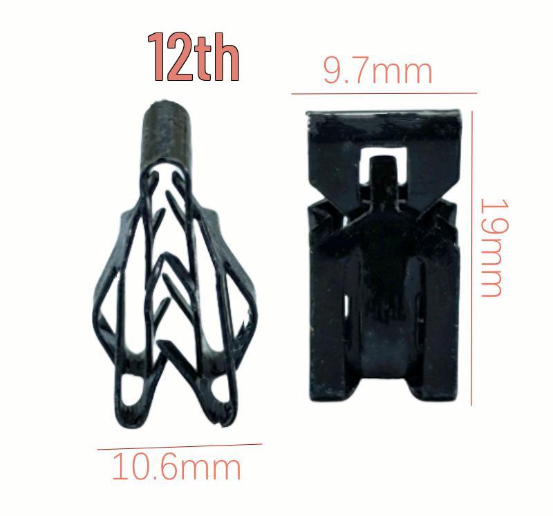 Galvanized Metal Snap Fastener: V-Shaped and U-Shaped Steel and Stainless Steel Clips