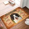 Dog Portrait Welcome Carpet Mat Rug - Multi-Dialogue Slogan Design Home Decoration for Living Room Entrance Welcome Mat Rugs Mat