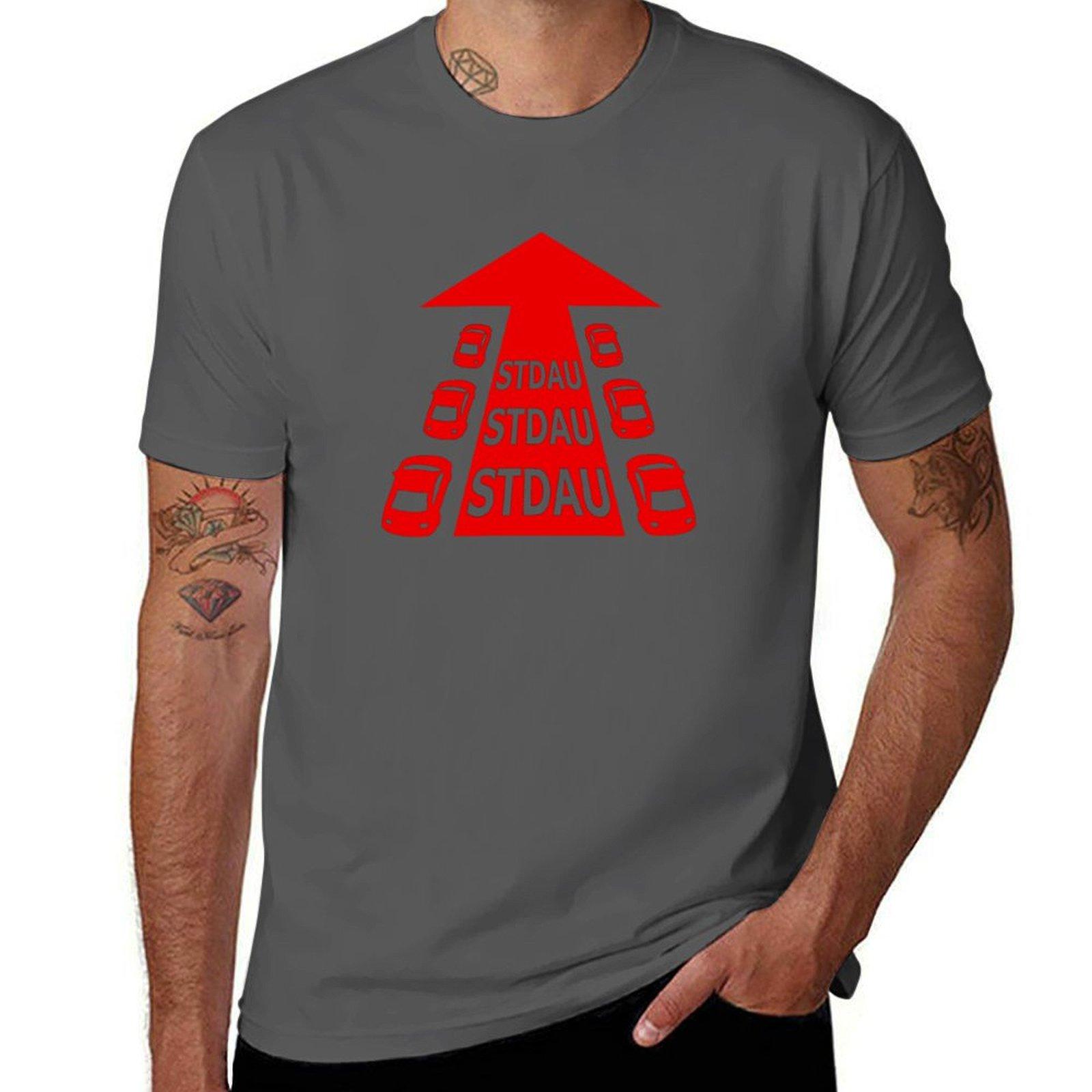 

STDAU official Logo T-Shirt man t shirt summer t shirts for man cotton t shirts for man cotton soft T-Shirt 4XL
