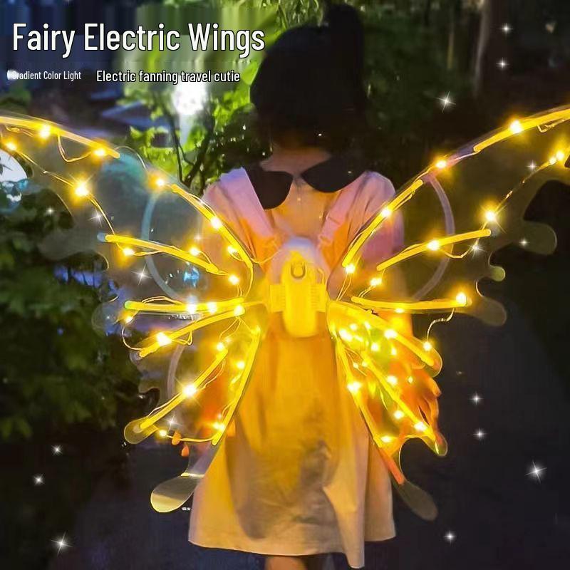 Children's Electric Luminous Angel Fairy Butterfly Wings for Festival Parties